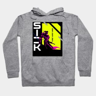 Japanese Samurai Warrior with slang sick Hoodie